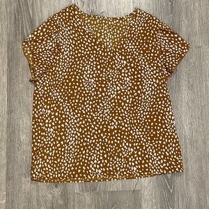 SHEIN. Dress Top. Brown.